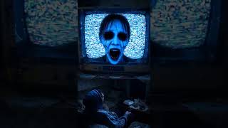 TV Suddenly Glitched… Then The Ghost Came Out 😱