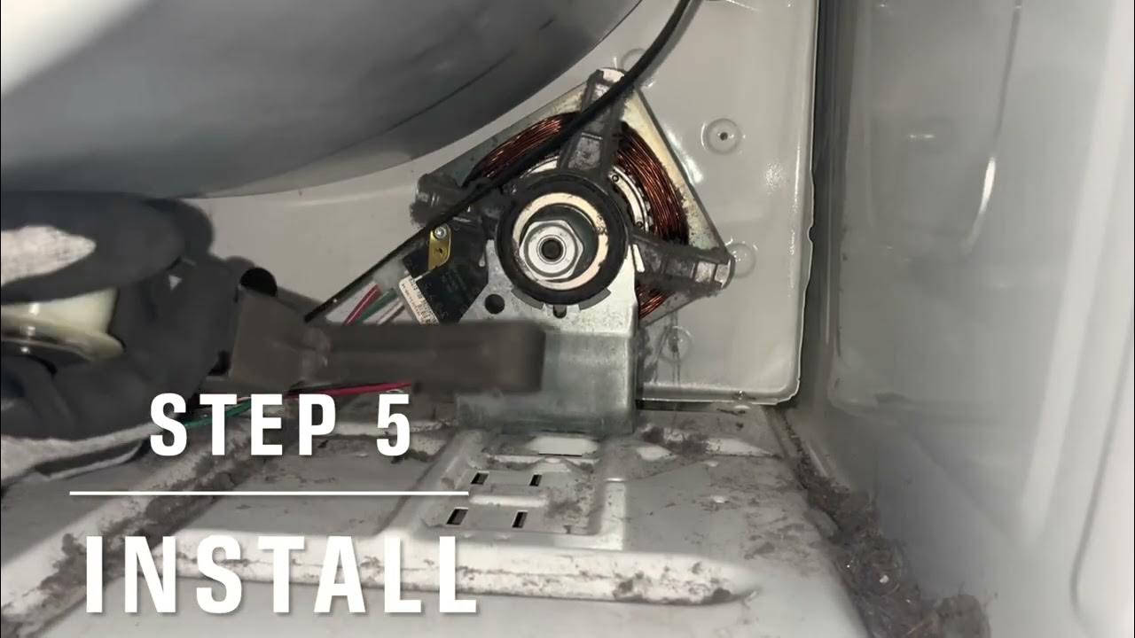 How to change the belt on Amana dryer - YouTube