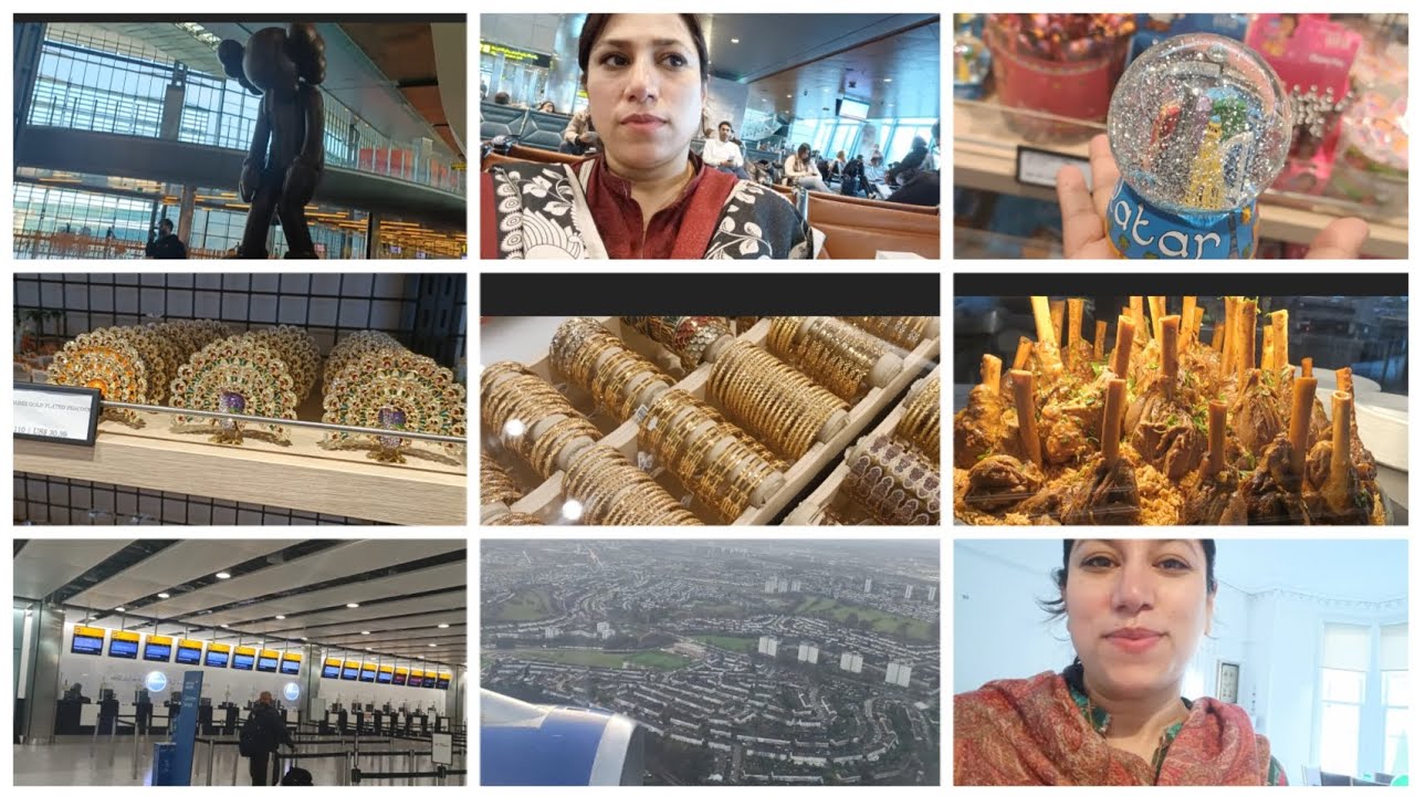 Main Pakistan hi Teak Thee|| Khajal Kahwari Doha To Glasgow || 14Hrs Delay Flights😔😔 @aleena.b01