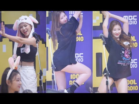 190821 아이즈원 비올레타 추는 있지 (ITZY)  [채령,류진] CHAERYEONG ,RYUJIN 직캠 Fancam (아이돌 라디오) by Mera