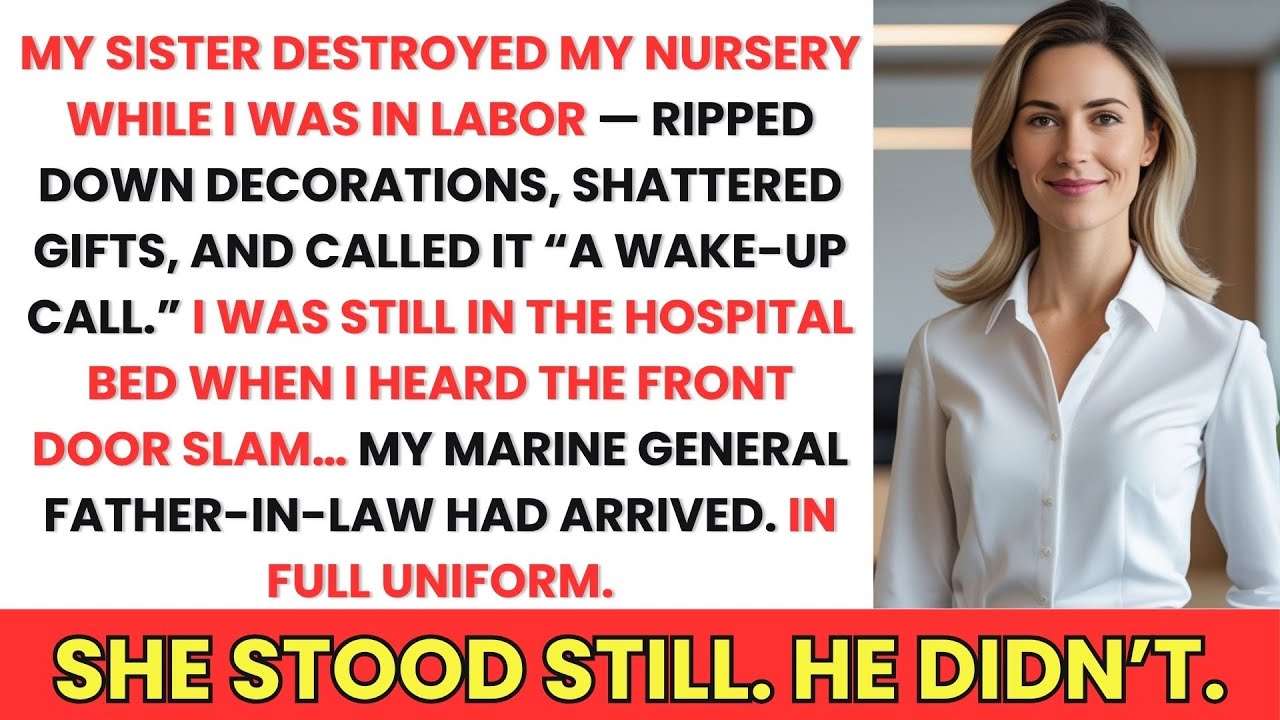 My Sister Destroyed My Nursery During Labor—Then My Marine General Father-in-Law Arrived