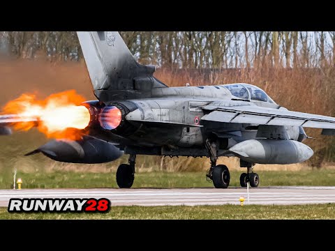 HUGE Backfire Flame; Italian Tornado IDS @Frisian Flag Leeuwarden