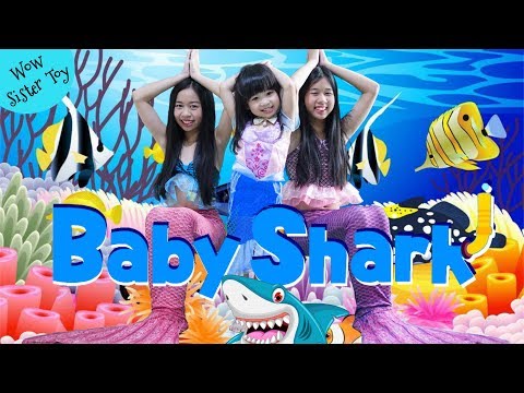 Baby Shark Dance | Mermaid Princess dance baby Shark song | Song for Children | น้องวีว่า พี่วาวาว