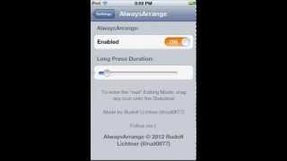 Always Arrange Apps in the Springboard - AlwaysArrange - iPad iPhone iPod touch