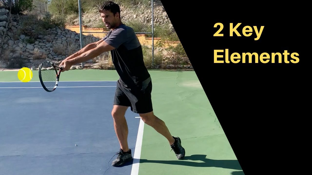 Two handed backhand contact point YouTube