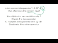Understanding Constants in Exponential Expressions
