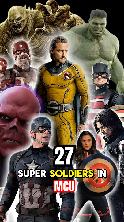 All 27 Super Soldiers in MCU. And What kind of Serum did they took? #marvel #mcu #captainamerica