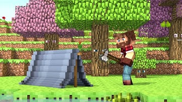 Talking Blocks: Trees (Minecraft Animation)(BACKWARDS)