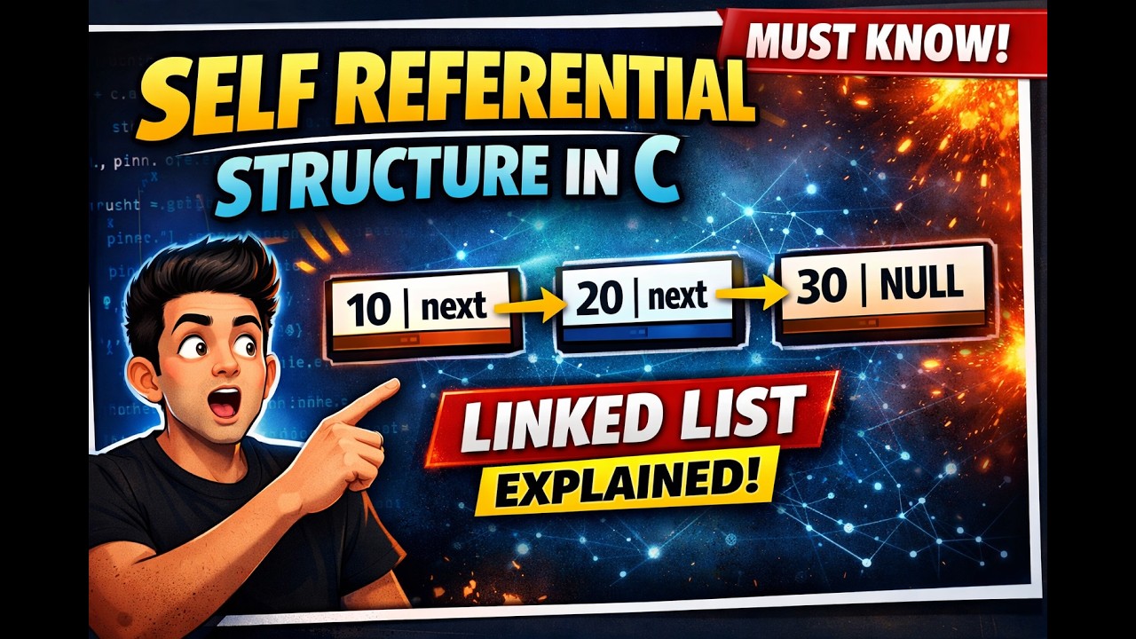 Self Referential Structure in C Programming | One Shot for B.Tech ...