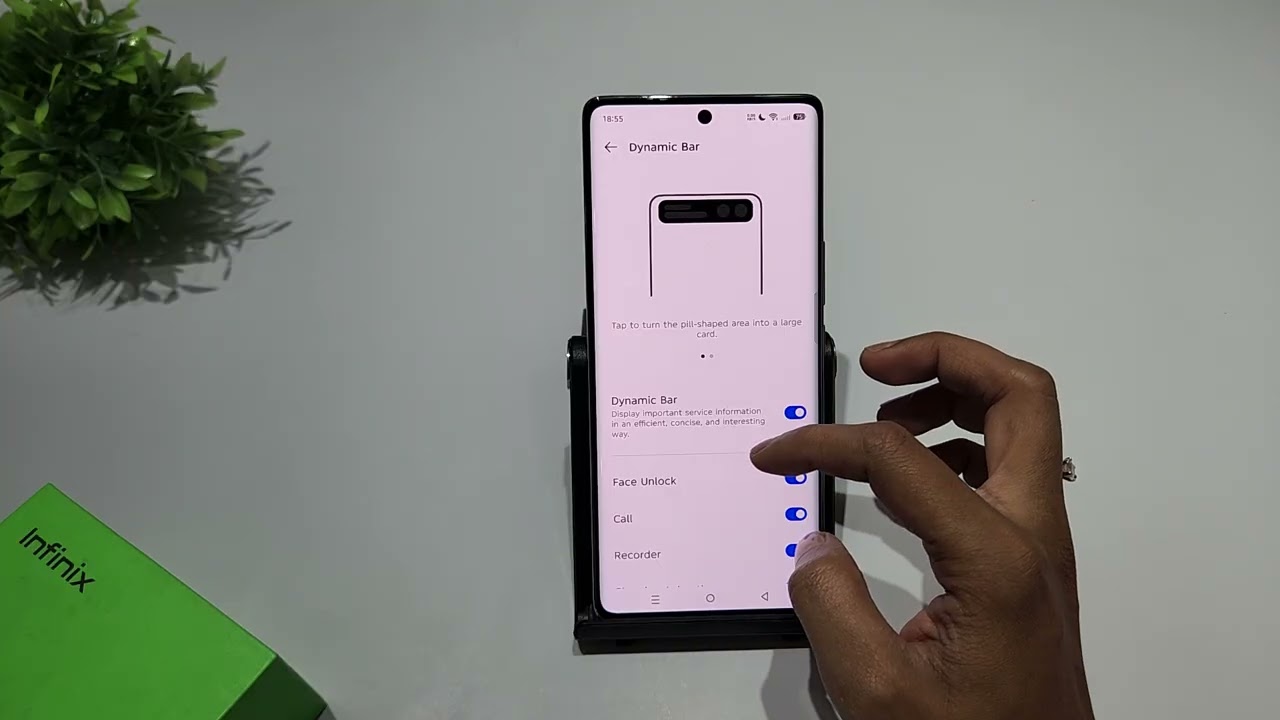 How to set dynamic bar in infinix note 50x | infinix note 50s me dynamic bar kaise remove kare
