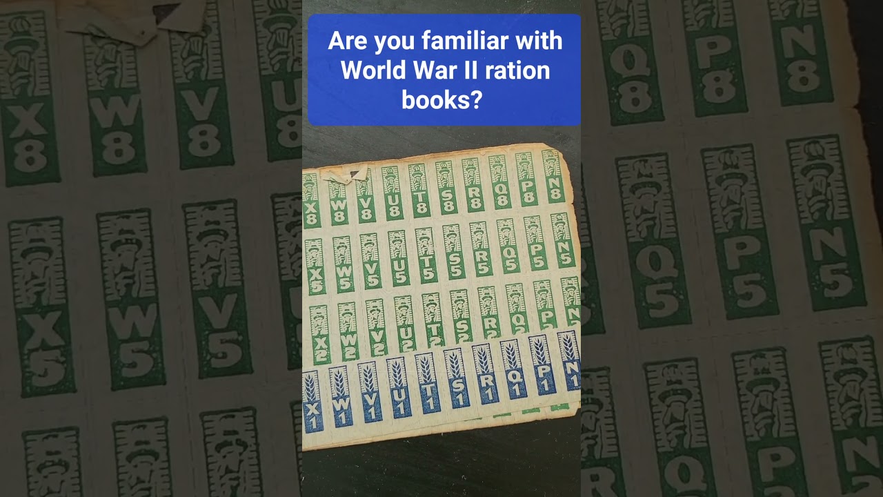 Have you heard of WWII ration books? learn more here 