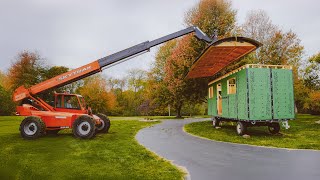 Lifting My 3000lb Roof On My Tiny House