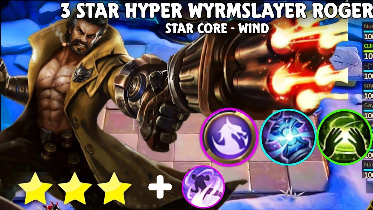 MOST ANNOYING HYPER WYRMSLAYER ROGER FT YUKI SKILL 3 | SC - WIND MAGIC CHESS MOBILE LEGENDS