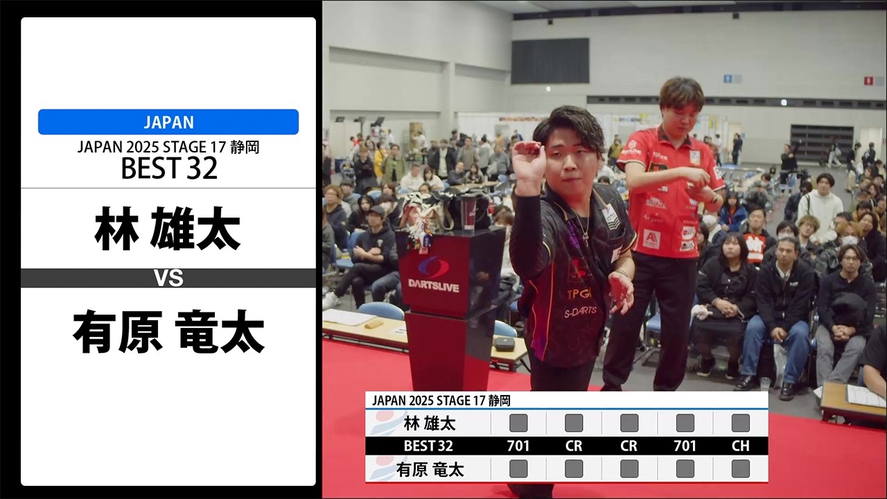 【林 雄太 VS 有原 竜太】JAPAN 2025 STAGE17 静岡 BEST32
