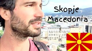 Uma Viajem a Skopje Capital da Macedônia do Norte | O País Mais Barato da Europa