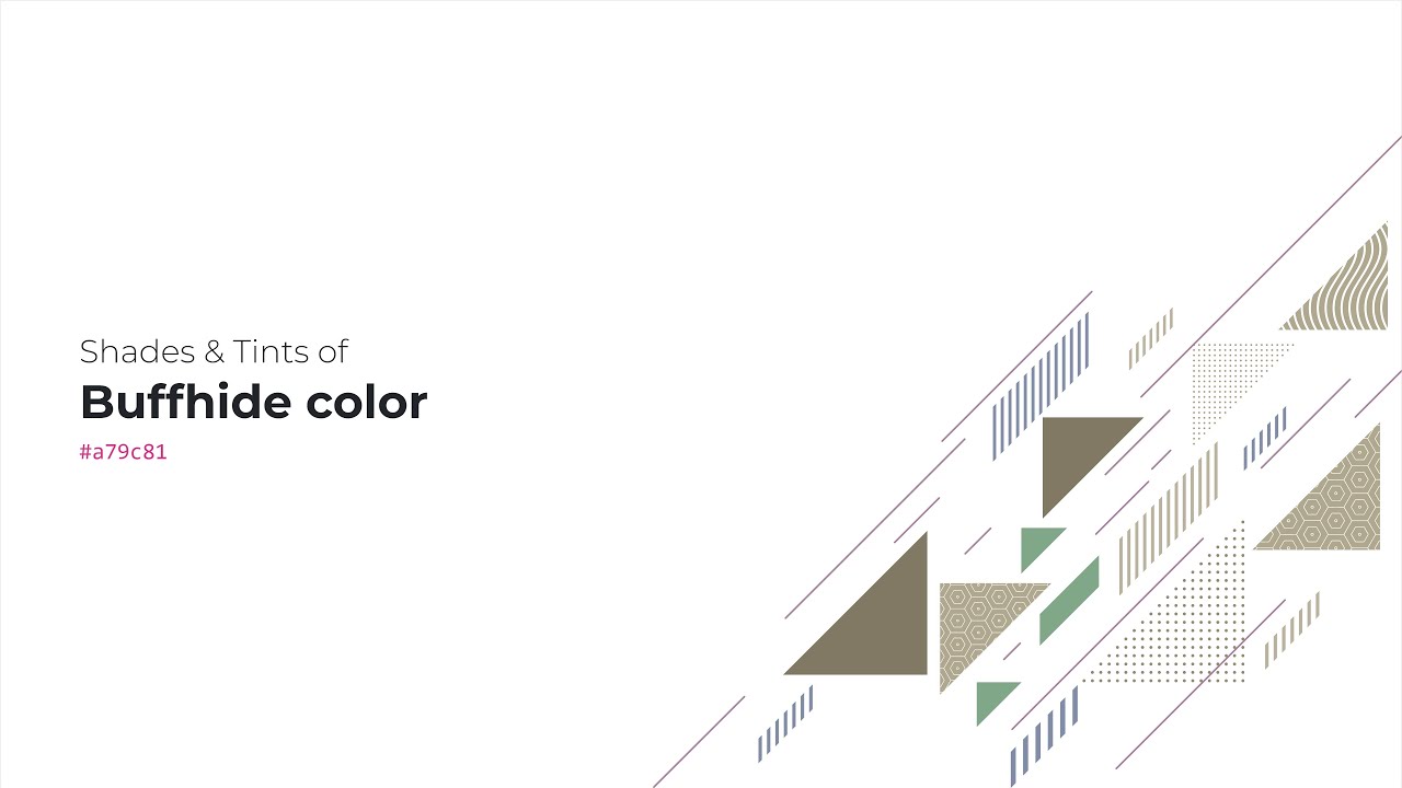 Shades & Tints of Buffhide color #a79c81 A Warm Green color #948a72 ...