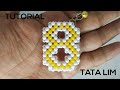 How to Bead Number 8/kerajinan Manik Manik /DIY /Tutorial Manik/Beadcraft