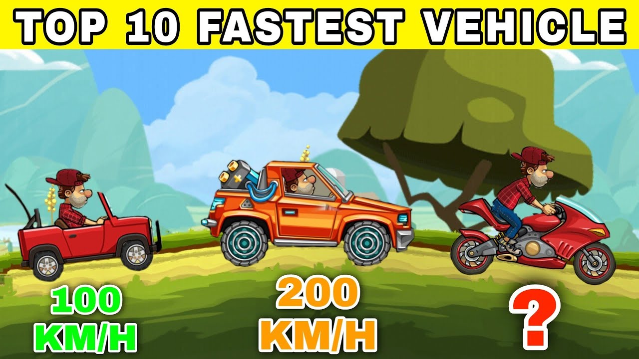 HCR2 BEST VEHICLES FOR GRINDING CUPS FASTER 💥 TOP 5 🔥HILL CLIMB RACING 2  #hillclimbracing2 