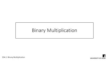 Binary Multiplication