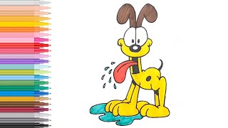 ️ Drawing Odie from Garfield & Friends: Easy Step-by-Step Tutorial 