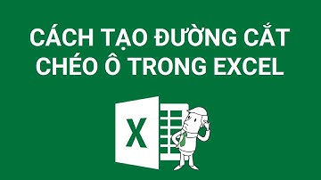 Cách tạo đường gạch chéo trong ô excel