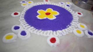 2 min में छलनी से बनाए  RANGOLI - Very Easy Rangoli for Diwali | Priya Malik screenshot 2