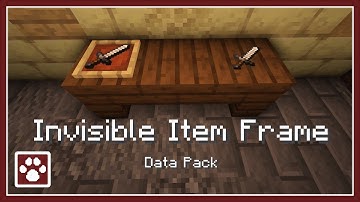Invisible Item Frame - Data Pack | Minecraft 1.20.5+