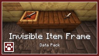 Invisible Item Frame - Data Pack Minecraft 1.20.5