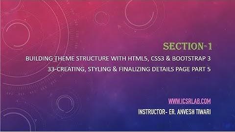 33 Creating, Styling & Finalizing Details Page Part 5  E Commerce Website In PHP & MySQL