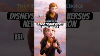 Frozen 2 side by side comparison (original vs new ASL version) #disney #frozen #anna