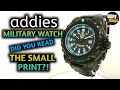 ⭐Addies Military "Tritium" $27 Watch⭐ - Whats in the small print?!