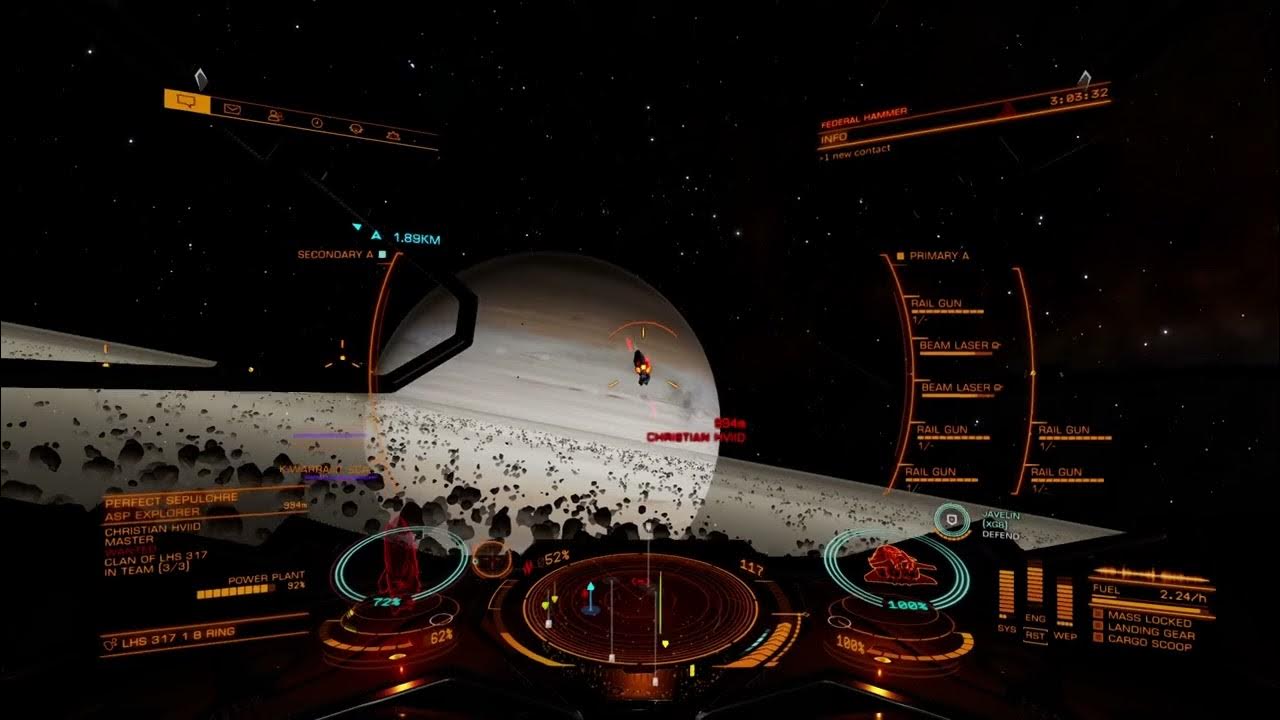 Elite Dangerous Railgun Short Range Plasma Slug Gunship YouTube