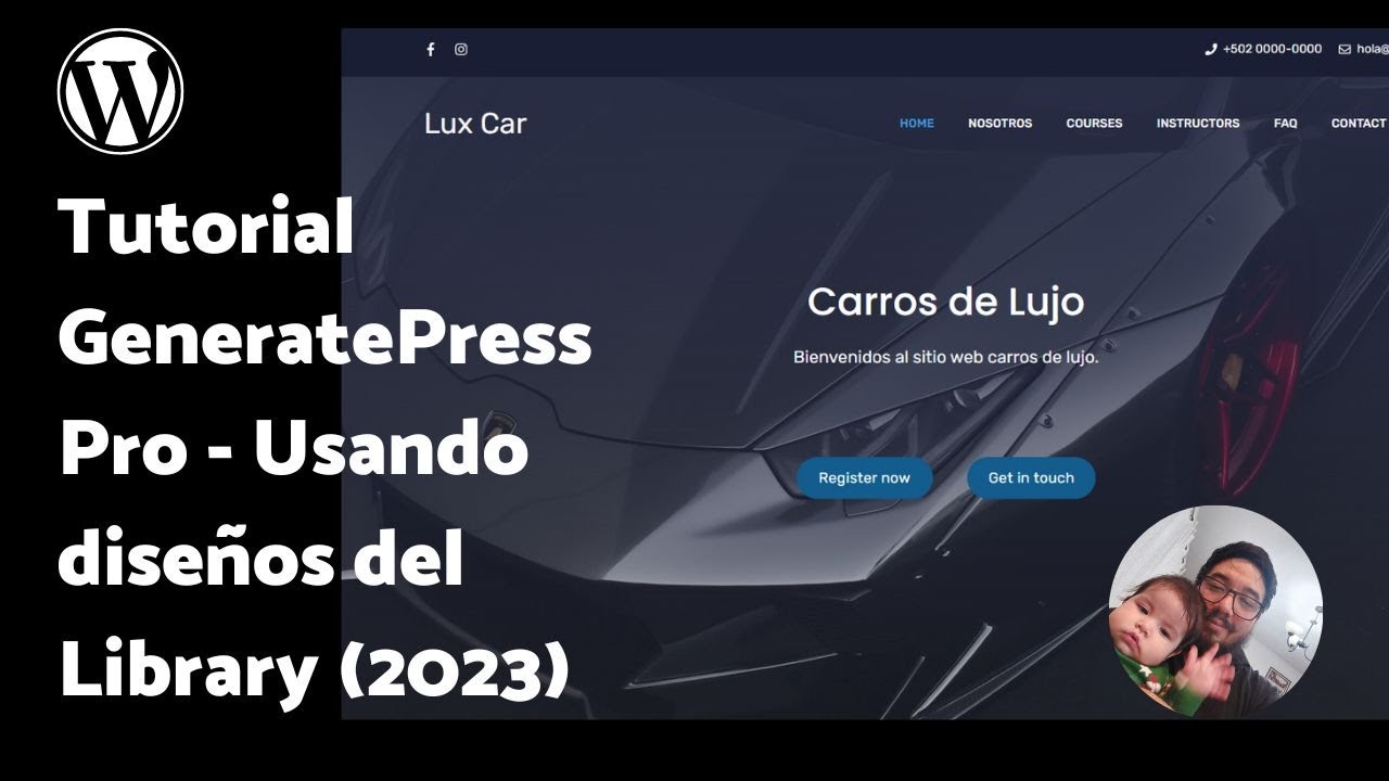 Tutorial GeneratePress Pro - Usando diseños del Library (2023) - YouTube