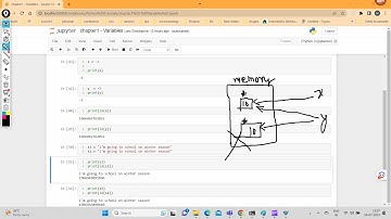 Python Variables deep understanding in Jupyter Notebook.