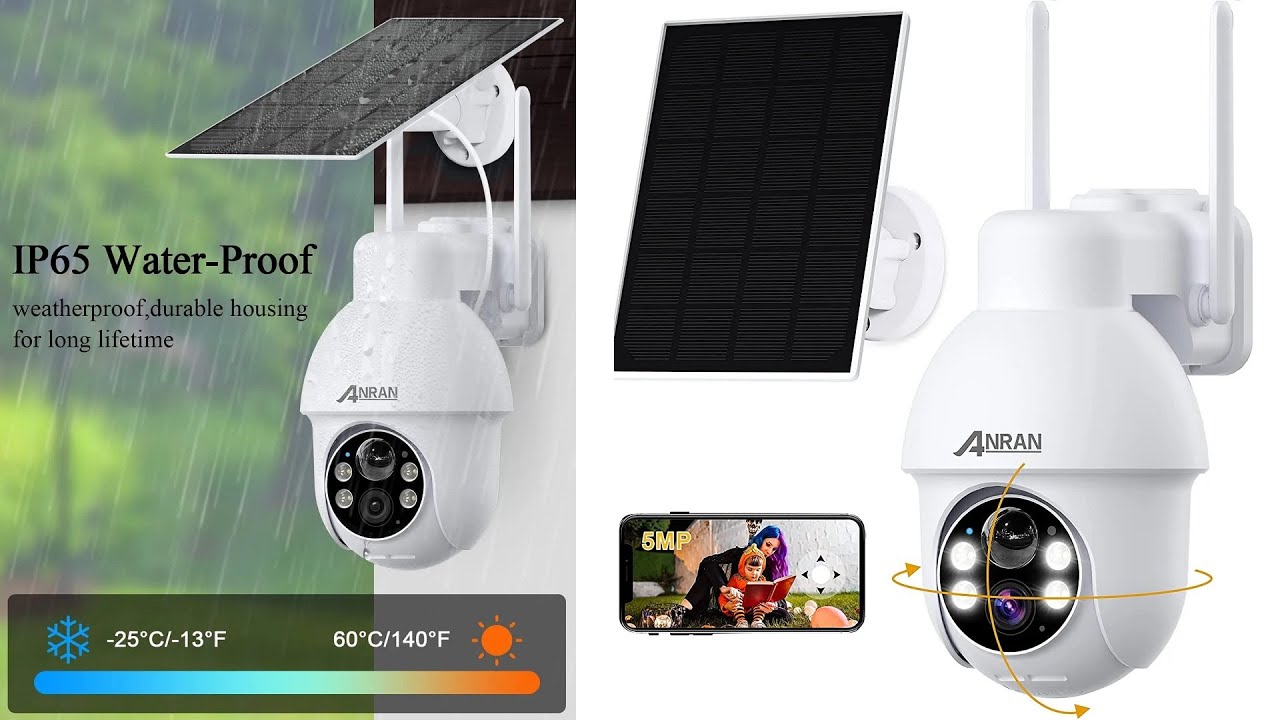 ANRAN Q3 Max 5MP Solar Battery Camera - YouTube