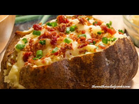 Como corretamente Grill A batata cozida!