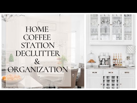 Home Coffee Station Declutter & Organization