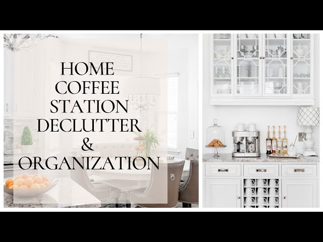 An organized home coffee bar — The Organized Mom Life