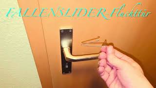 FALLENSLIDER-Fluchttüren / Fallenslider- Normaltür / Türfallenöffnungsnadelset / Fluchttür  öffnen