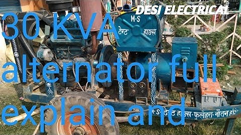 30 KVA 3 phase alternator full fitting and connection in hindi #desielectrical