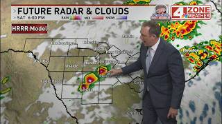 Potential for severe storms with isolated flash flooding