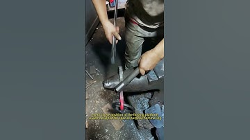 Well-designed anvil got forging work done easily - Forging and making a hook for hanging meat use !