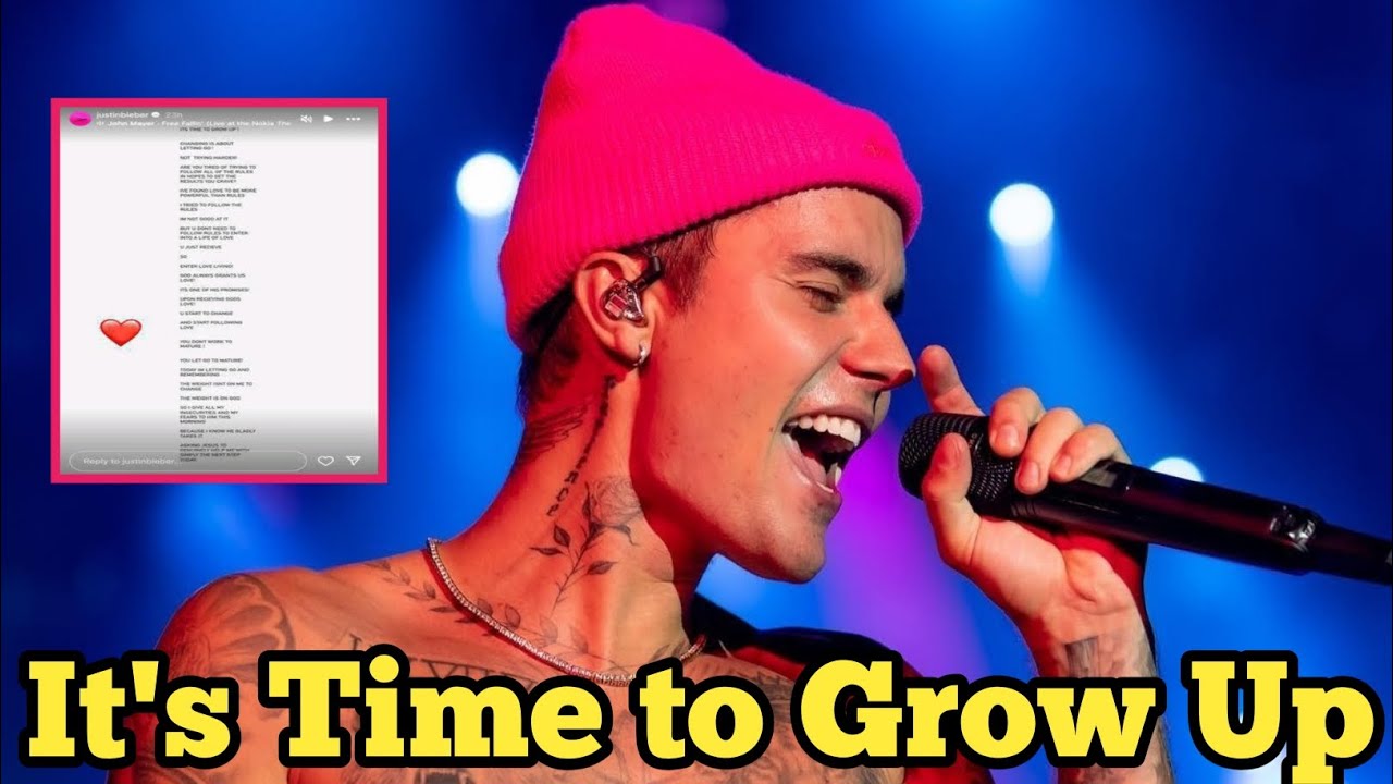 Justin Bieber Writes Candid Note About Letting Go of Insecurities and
