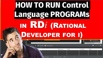 How to Run Control Language Programs in RDi? How to Open Program Dump Files in RDi?