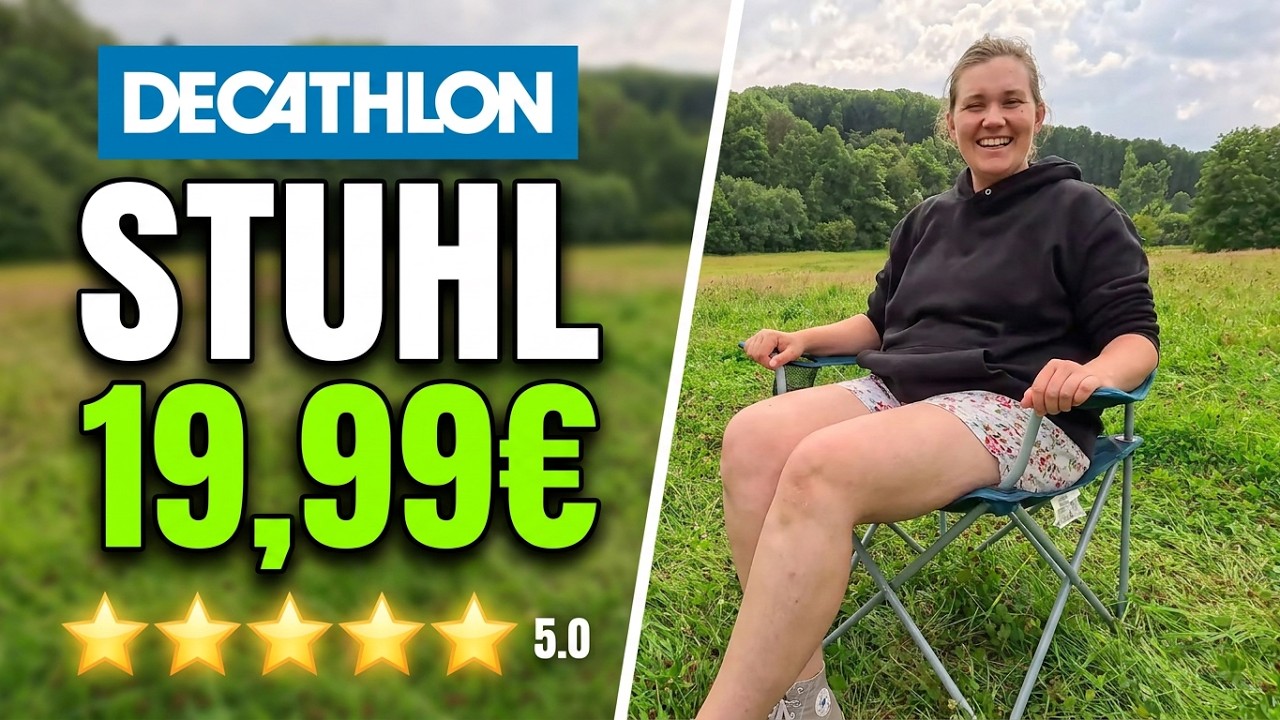 Decathlon Quechua Campingstuhl klappbar / faltbar basic - gut fr den  kleinen Geldbeutel & Festivals