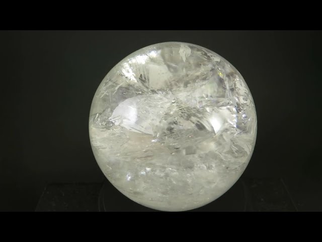 レムリアンシード水晶 130mm スフィア 丸玉 レインボー 3460g (榎本