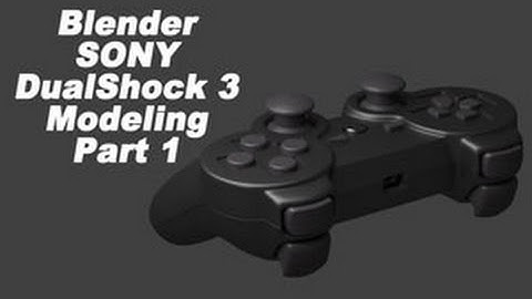 Blender SONY DualShock 3 Modeling part