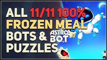 Astro Bot Frozen Meal All Bots and Puzzle Pieces Collectibles 100% Walkthrough
