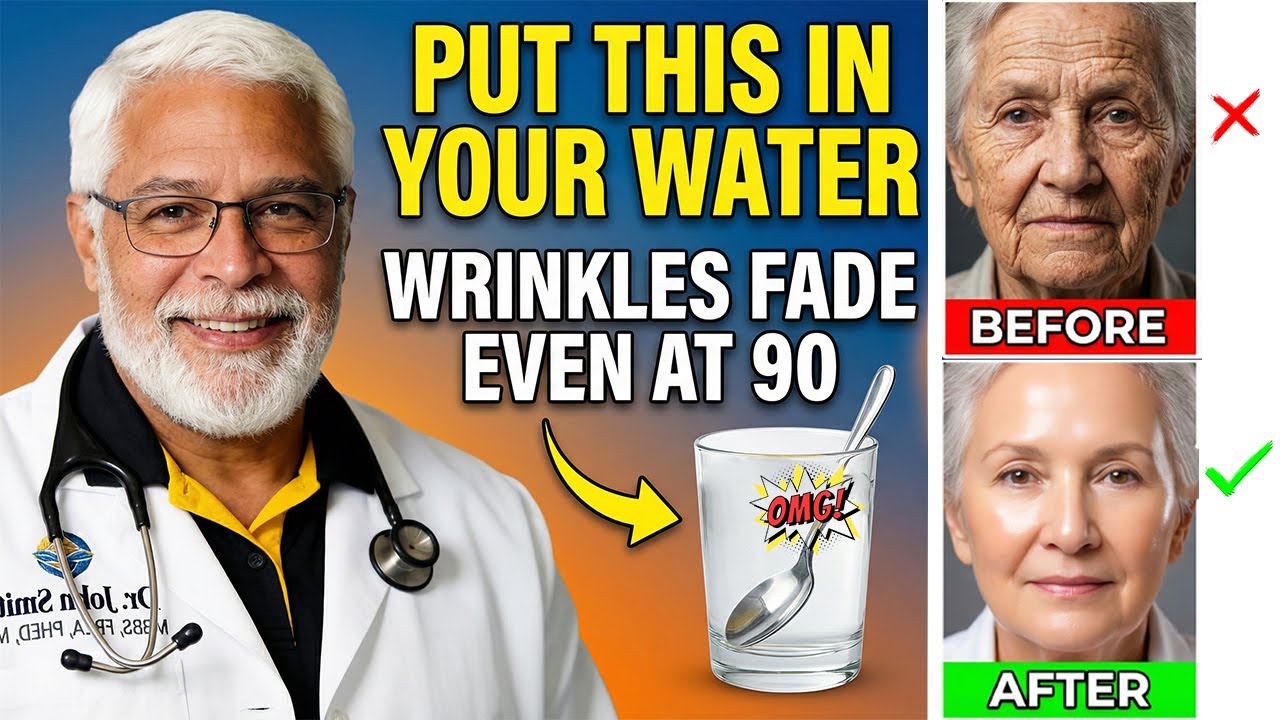 Put This In Your Water Wrinkles Gone at 90! 😱 (Dr. Reveals) - YouTube