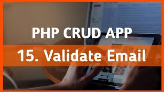 lecture 15 validate Email | PHP CRUD Operation tutorial in hindi | #LearnPHP #phpcrudoperation